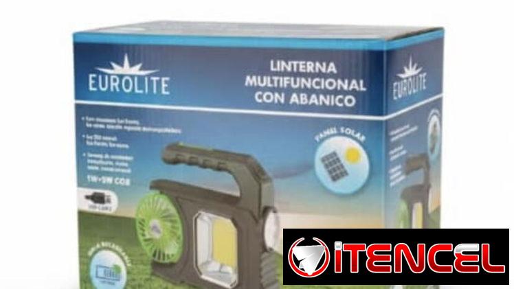 Lámpara Portátil LED con Panel Solar Recargable