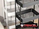 🛒 Carrito Organizador Plegable con Ruedas – Orden práctico y elegante!