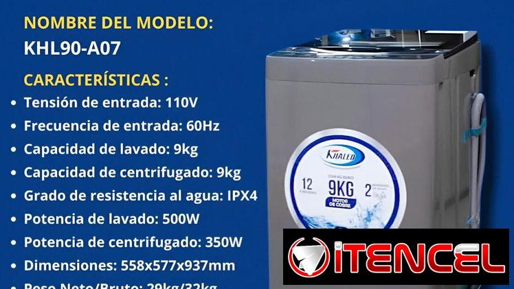 Lavadora automática Khaled 9Kg