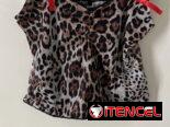 Crop top marca BOOHOO, Talla XS. Animal print Leopardo , color marron . Talla 38