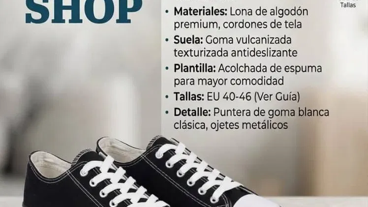 Zapatillas lona baja #40-46