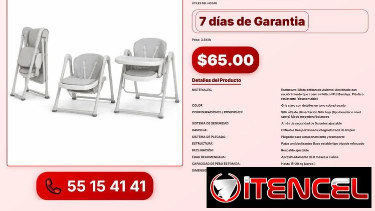 SILLA DE BEBÉ MULTIFUNCIONAL 3 EN 1 VPT-0262