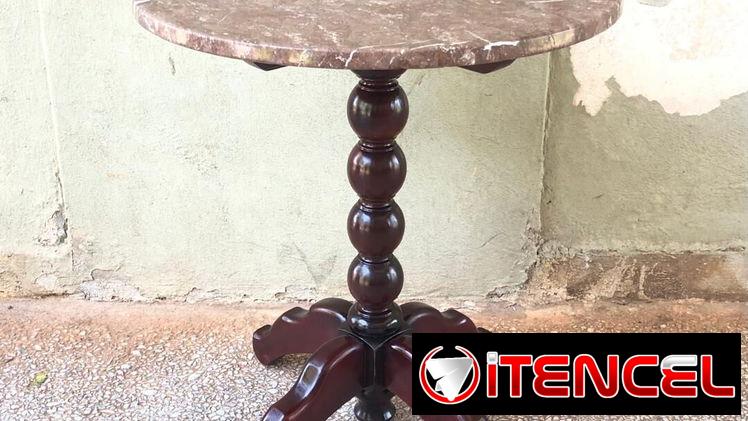 ⚜️ Mesa con mármol antigua restaurada • Entrega incluida 🚛
