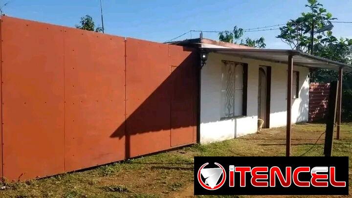 Herrería:puertas, ventanas, portones, techos, soporte de paneles