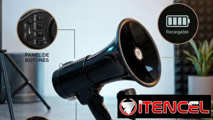 🔹 Megáfono 📢 (Batería recargable) ⚡Ideal para tu negocio 🛍️🛒
