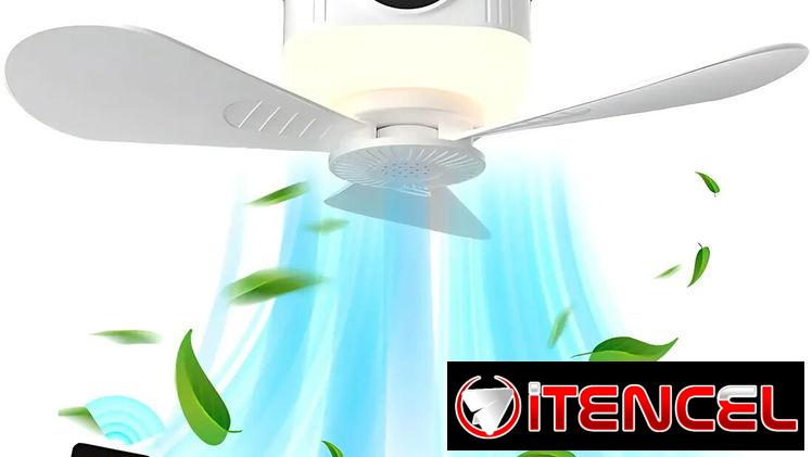Ventilador de techo recargable