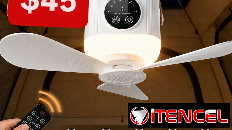 Radio solar , ventilador de techo recargable, compresor recargable, cámaras solares