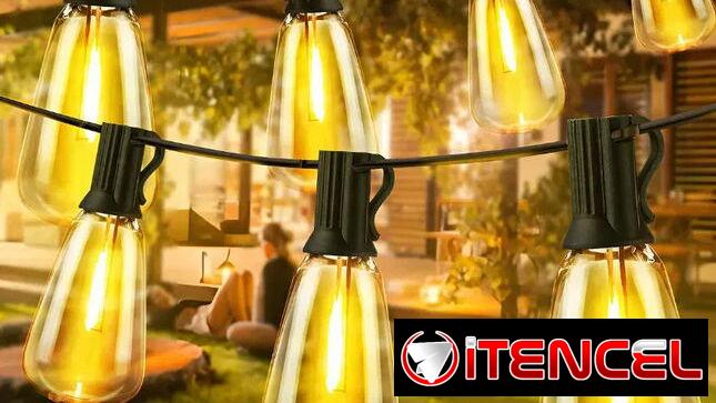 guirnaldas, luces de jardín y terrazas, ideal para bares y restaurantes
