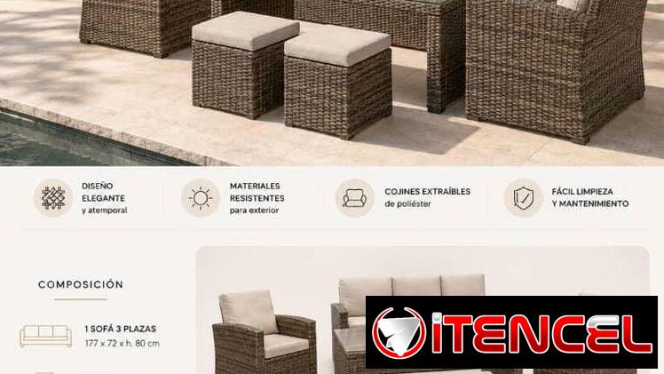 Juego de terraza Madagascar de Lujo