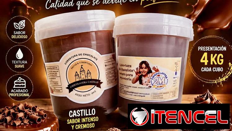 Cobertura de chocolate oscura castillo y 2M