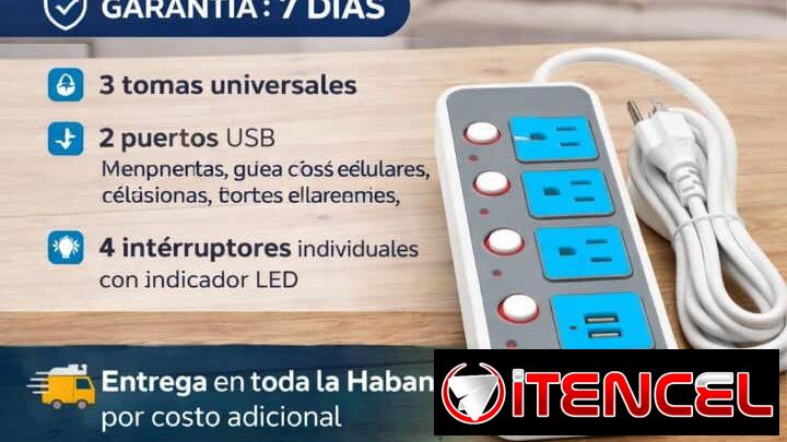 EXTENSIÓN ELECTRODOMÉSTICA INTELIGENTE KING USB 2M