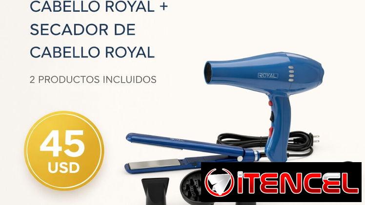 1° SECADOR DE CABELLO ROYAL + PLANCHA PARA EL CABELLO