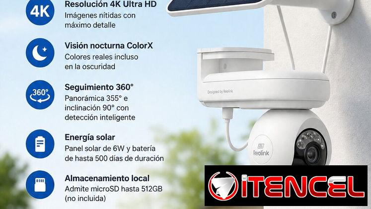🔒 REOLINK Altas PT Ultra – Cámara de Seguridad Solar 4K 🌐