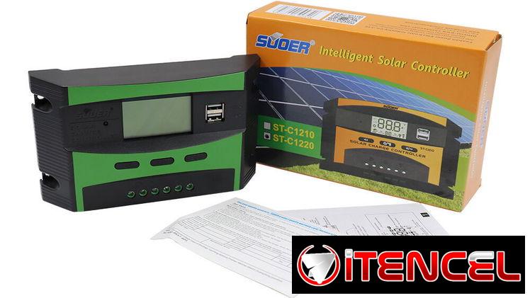 Controlador de carga solar pwm 12/24v 20 amp con domicilio incluido en municipios céntricos de la habana