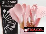 Set de utensilios de cocina de silicona (12 piezas) en 11000cup