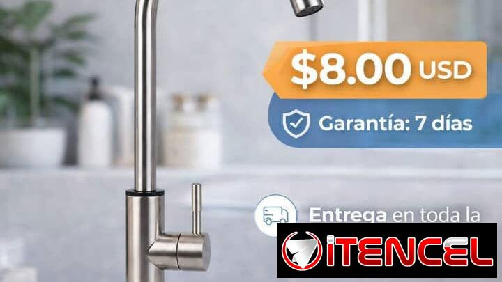 🚰 *LLAVE CUELLO DE GANSO TIRO RÁPIDO PARA FREGADERO* 🚰