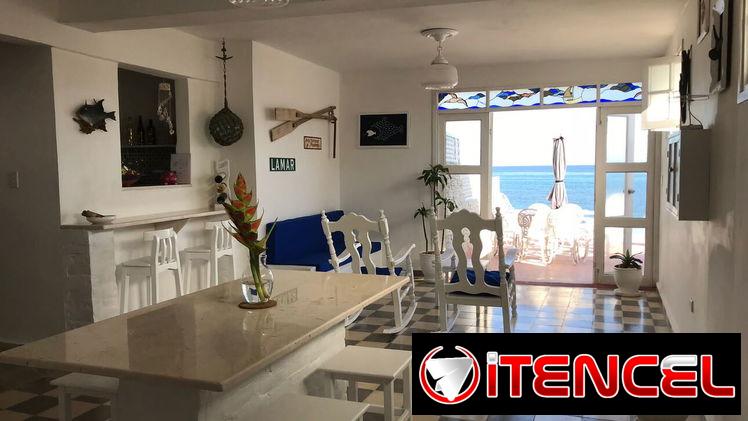 Cod.Z 🚨Oferta disponible. Renta de casa con piscina privada en Santa Fe. Hostal de lujo con vista al mar 🌊