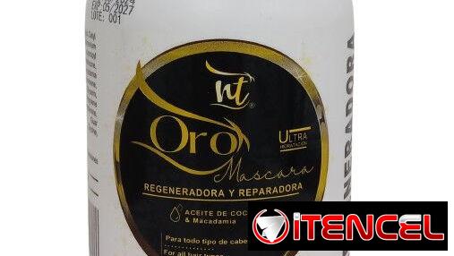 Mascarilla Regeneradora y Reparadora ORO 950g Ultra Hidratación con aceite de coco y macadamia Para todo tipo de cabello