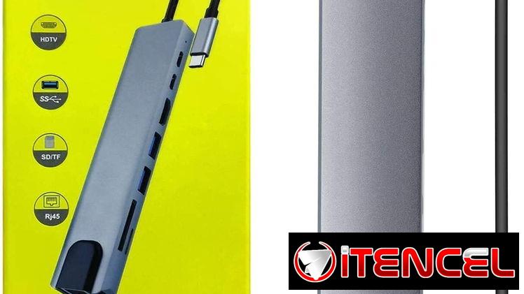 💻 ADAPTADOR MULTIFUNCIONAL USB-C 8 en 1