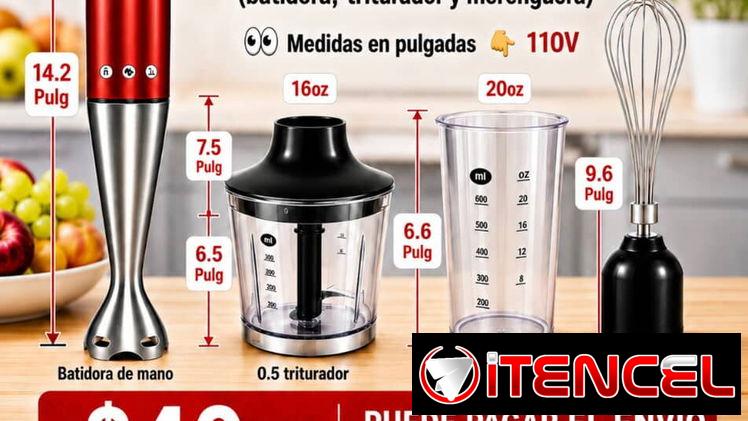 🥤✨ BATIDORA DE MANO MIDEA MULTIUSO