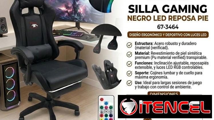 Silla gamer ergonómica para vídeo juegos y oficinas