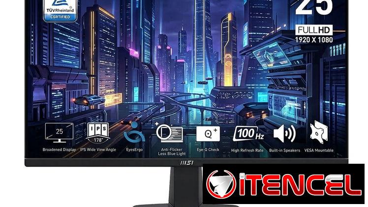 🖼️ MSI PRO MP251 25” | IPS FHD 100Hz, 1ms, sRGB 101%, altavoces integrados y diseño antireflejo