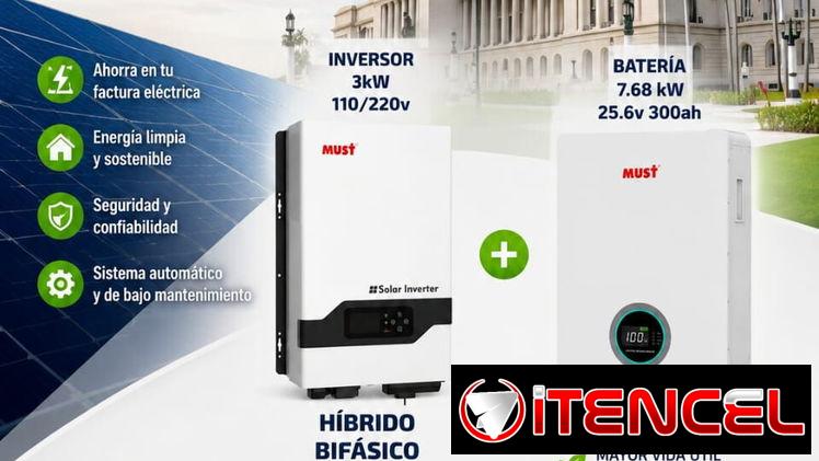 INVERSOR 3 KW CON BATERIA 7 KWH