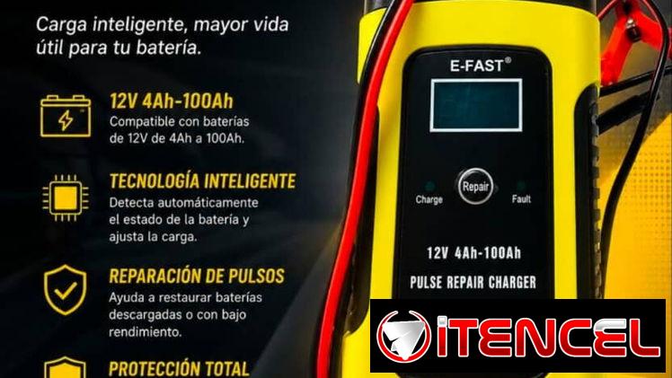 CARGADOR INTELIGENTE DE BATERIAS DE 12VOL