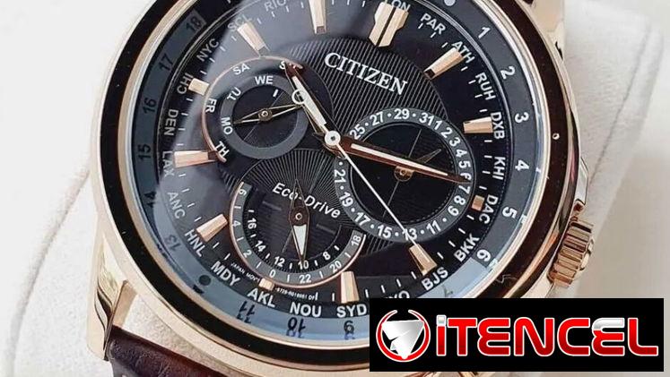 RELOJ CITIZEN ECODRIVE CALENDRIER (BU2023-04E) DE HOMBRE , 44MM EN ACERO INOXIDABLE CON MANILLA DE PIEL  5804 738