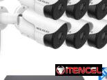 Kit de 6 cámaras ip 5mpx audio bidireccional