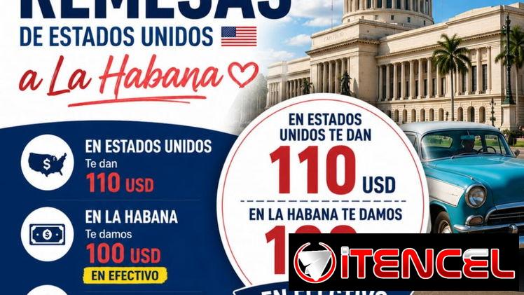 🇺🇸💵 ¡Envía dinero de Estados Unidos a La Habana de forma rápida y segura!