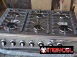 Cocinas de gas con horno de 4, 6 quemadores
