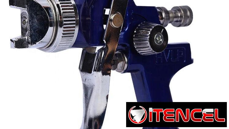 Pistola de pintar vaso arriba esterilización profesional HVLP 3 boquillas 1.4,1.7,2.0mm.   50 Usd