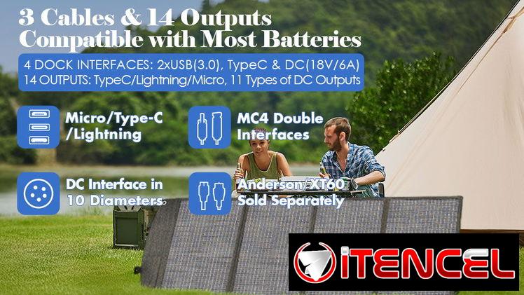 PPQ iSolar 100W panel solar portable
