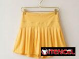 Falda Pantalón Deportiva / Skort de Tenis Amarillo / Licra