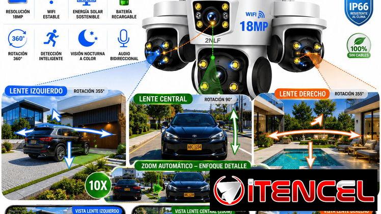 Cámara de 3 visores / Wifi/18 Mpx
