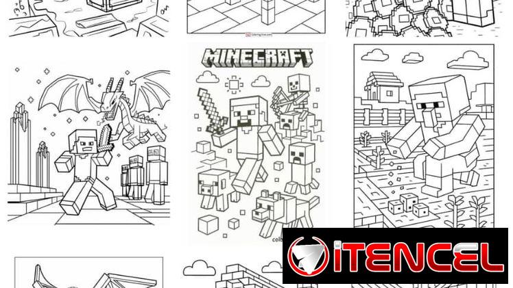 Libros de colorear de Minecraft