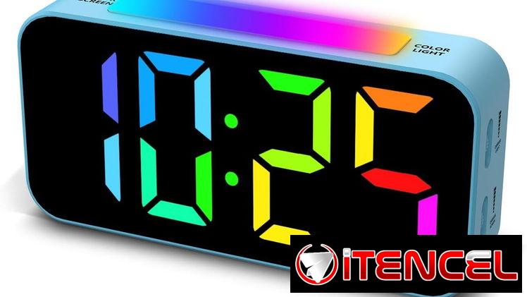 – Reloj despertador RGB para niños y adultos