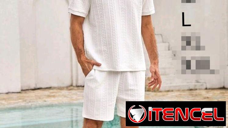 Conjunto de pulover y short blanco código 4292