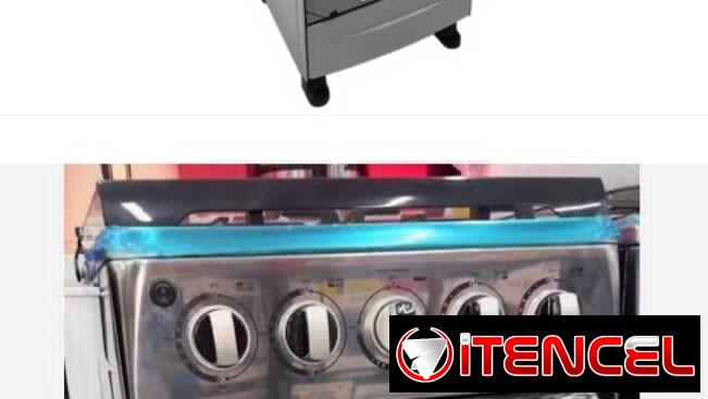 Cocina premier 4 quemadores y un horno de gas 20″ 🥢placa superior en acero inoxidable