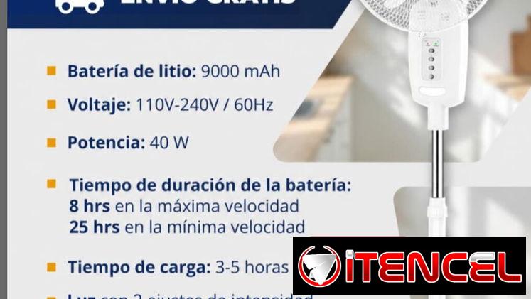 Ventilador recargable