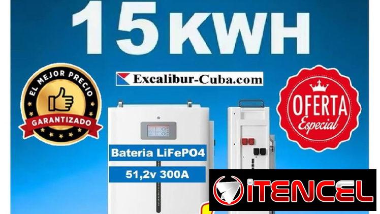 SOLAR BATERIA 48v / 51,2v 300A 15,26KWH /BMS