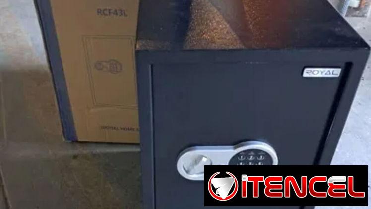 Combo caja fuerte grande y máquina contadora
