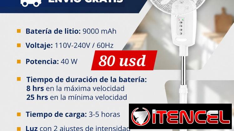 Ventilador recargable