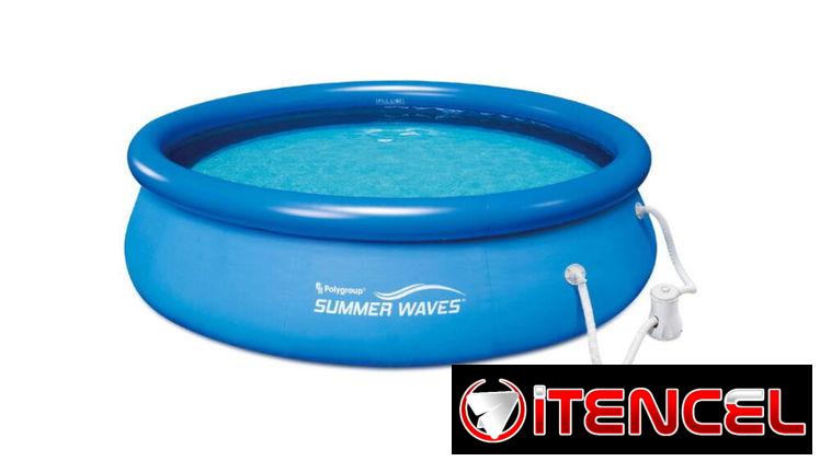 Piscina inflable redonda de 3.96m x 0.84m con bomba de filtro