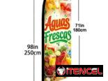 Bandera indicativo de ubicación Expendio Aguas frescas