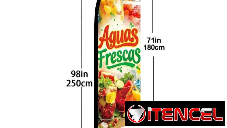 Bandera indicativo de ubicación Expendio Aguas frescas