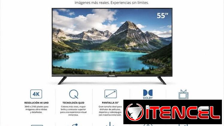 Smart TV Ruden QLED 4K 55 pulgadas…MENSAJERIA INCLUIDA EN EL PRECIO