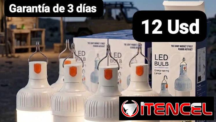 Combo de 5 Bombillos Recargables de 20w, Garantía de 3 días, Entrega por un mínimo costo adicional para toda La Habana