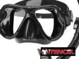Set de careta y snorkel/ 2 visores cristal templado